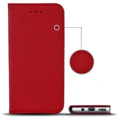 Telefono dėklas Hallo Smart Magnet Book Case, skirtas Xiaomi Poco F3, raudonas kaina ir informacija | Telefono dėklai | pigu.lt