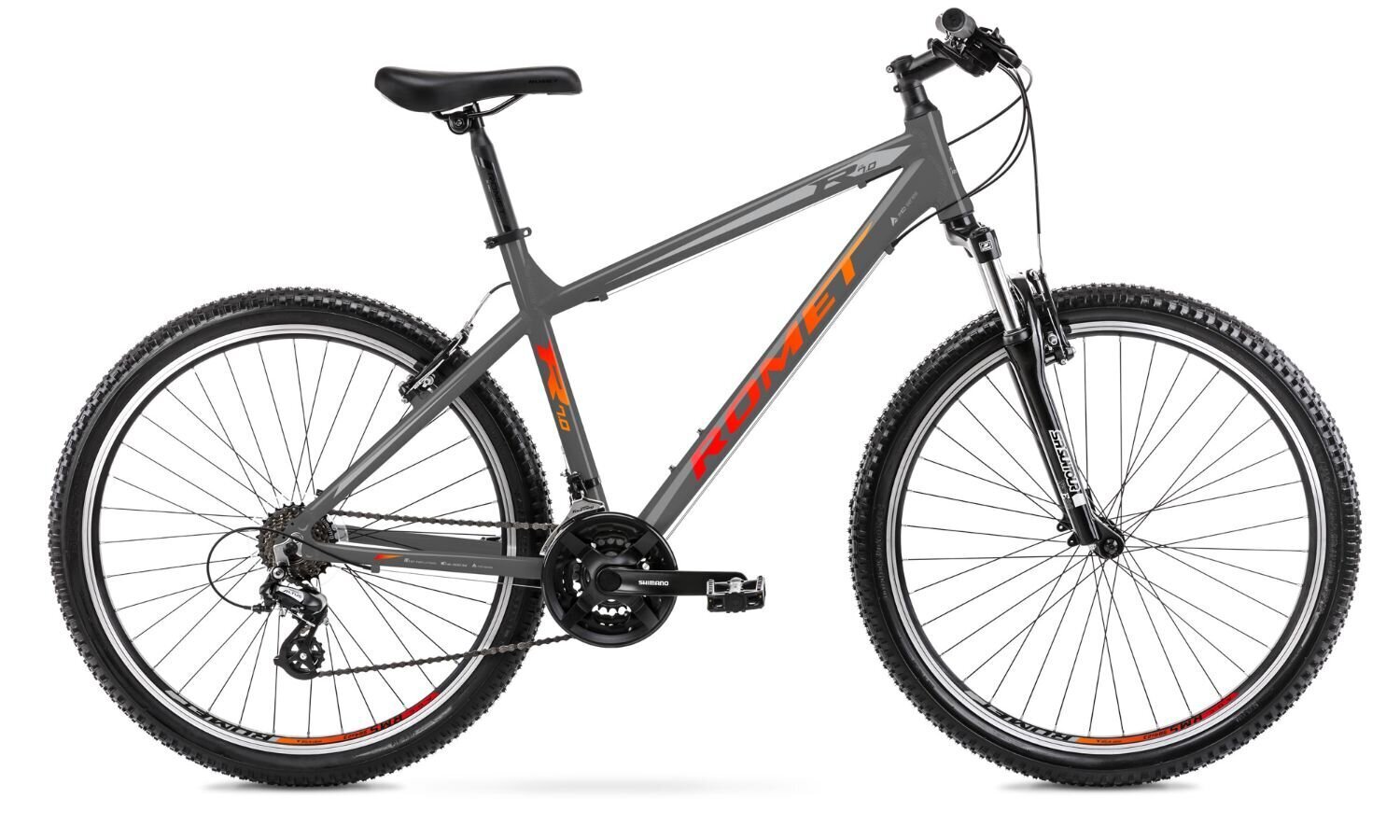 Kalnų dviratis Romet Rambler R7.0 27.5" 2022, tamsiai pilkas цена и информация | Dviračiai | pigu.lt