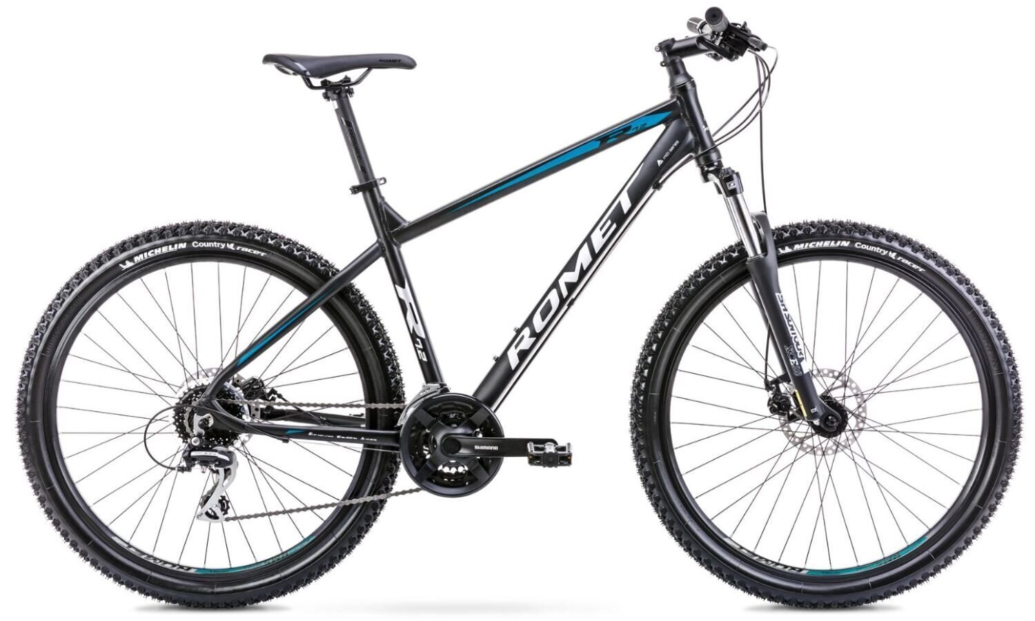 Kalnų dviratis Romet Rambler R7.2 27.5" 2022, juodas/mėlynas цена и информация | Dviračiai | pigu.lt