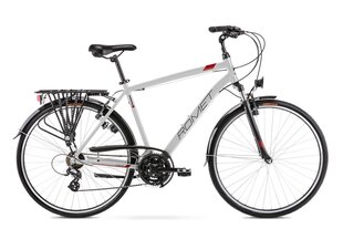 Miesto/trekingo dviratis Romet Wagant 28" 2022, pilkas/raudonas kaina ir informacija | ROMET Sportas, laisvalaikis, turizmas | pigu.lt