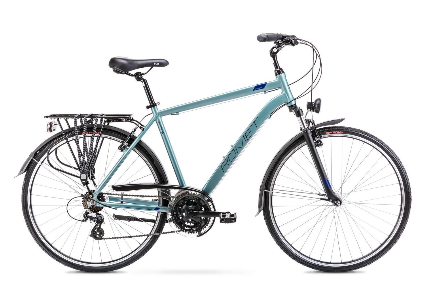 Miesto/trekingo dviratis Romet Wagant 1 28" 2022, mėlynas kaina ir informacija | Dviračiai | pigu.lt