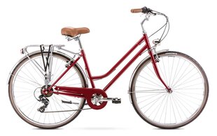 Miesto dviratis Romet Vintage Eco D, 28", 2022, raudonas kaina ir informacija | Dviračiai | pigu.lt