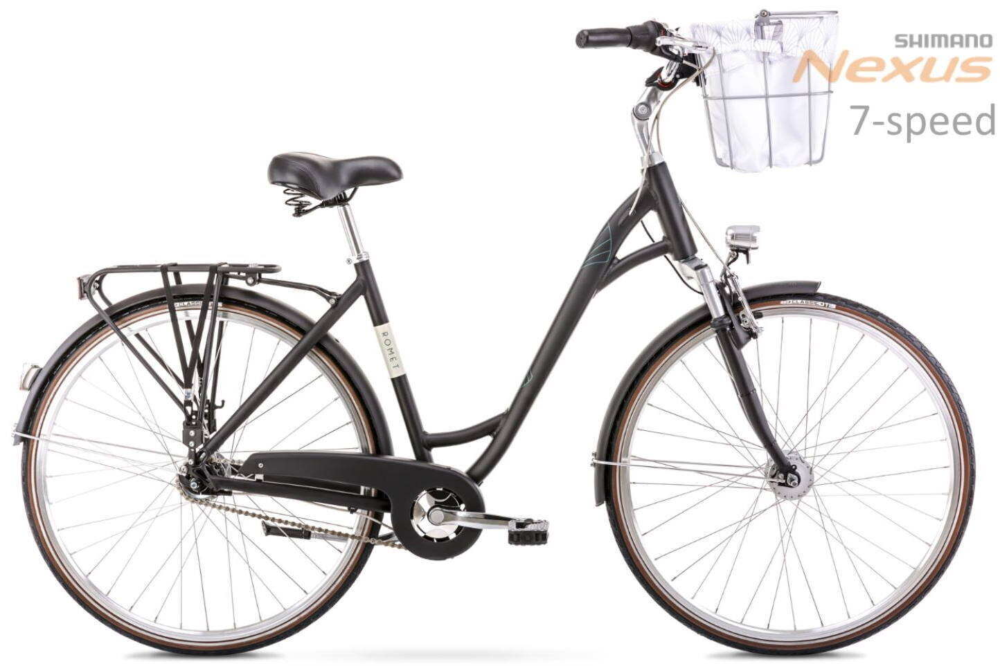 Miesto dviratis Romet Art Deco Lux 28" Alu 2022, juodas kaina ir informacija | Dviračiai | pigu.lt