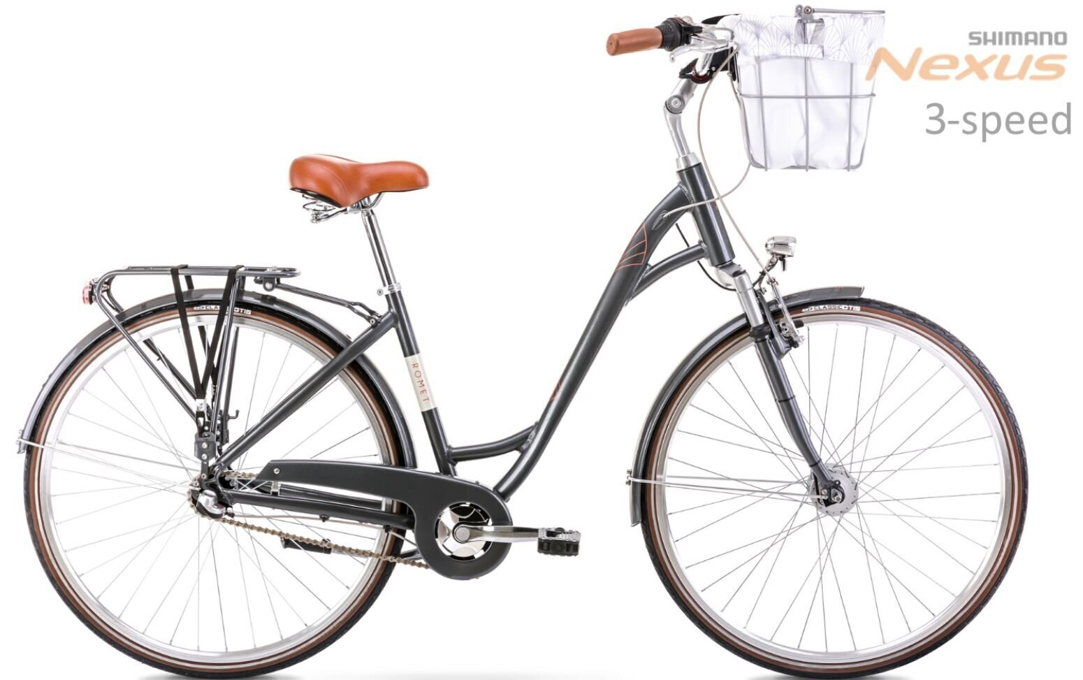 Miesto dviratis Romet Art Deco Classic 28" Alu 2022, pilkas kaina ir informacija | Dviračiai | pigu.lt