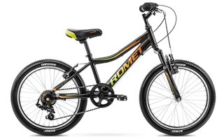 Dviratis vaikams Romet Rambler KID 2 20" Alu 2022, juodas/oranžinis kaina ir informacija | Dviračiai | pigu.lt