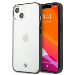 Силиконовый чехол BMW BMHCP13SPCUMRBK Signature Collection для Apple iPhone 13 Mini, прозрачный цена и информация | Чехлы для телефонов | pigu.lt