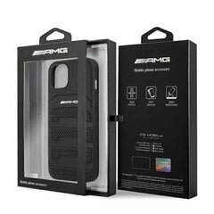 Кожаный чехол AMG AMHCP13SGSEBK Back Case для Apple iPhone 13 Mini, черный цена и информация | Чехлы для телефонов | pigu.lt