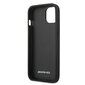 AMG AMHCP13MGSEBK Leather Debossed Lines Back Case For Apple iPhone 13 Black kaina ir informacija | Telefono dėklai | pigu.lt