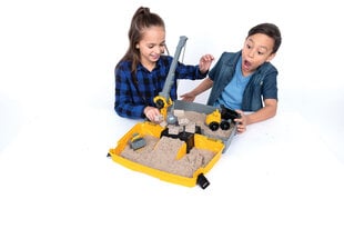 Набор кинетического песка "Строительная площадка" KINETIC SAND цена и информация | Игрушки для мальчиков | pigu.lt