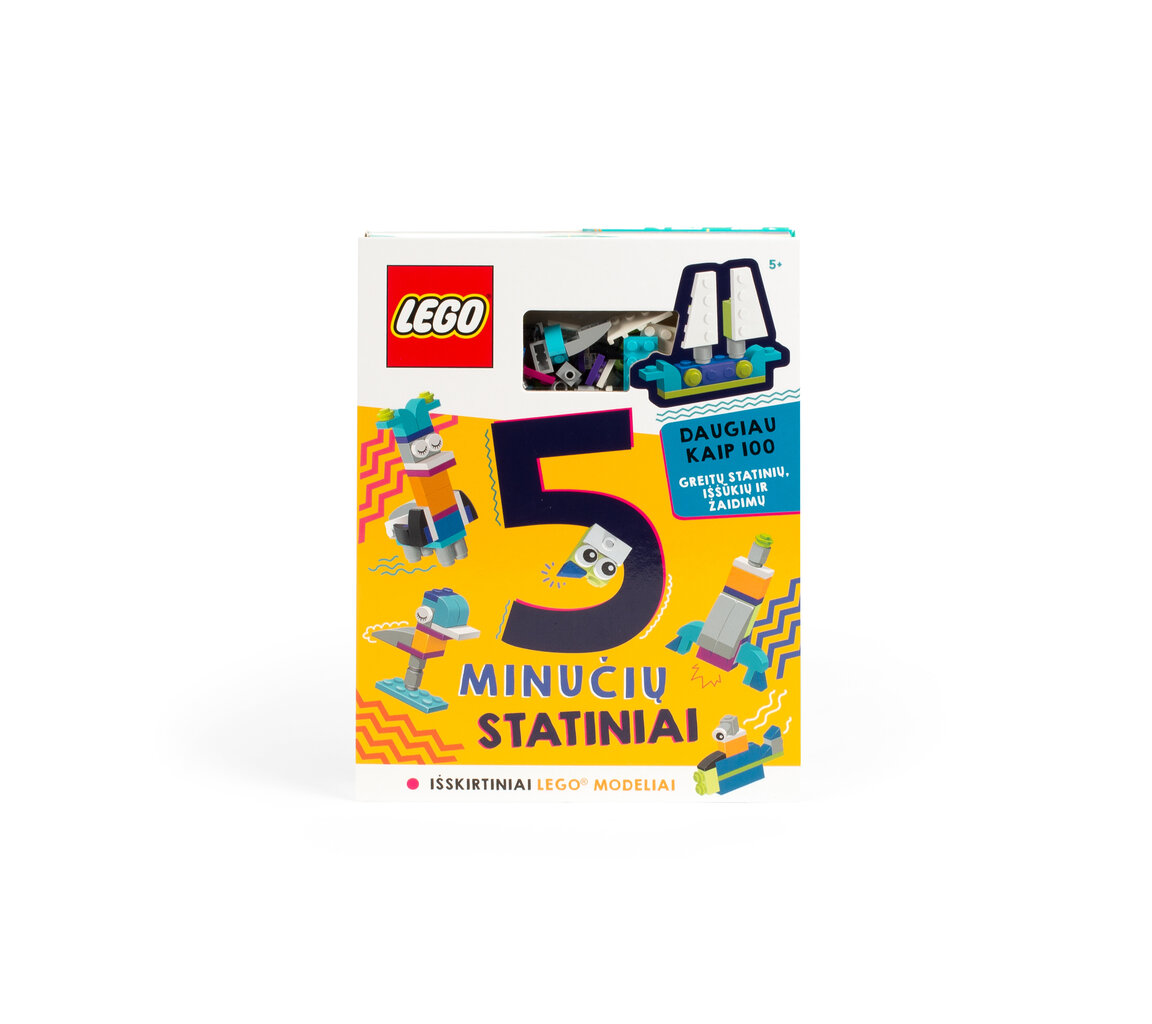 LEGO® Iconic Книга с заданиями Здания за 5 минут, на литовском языке. цена  | pigu.lt