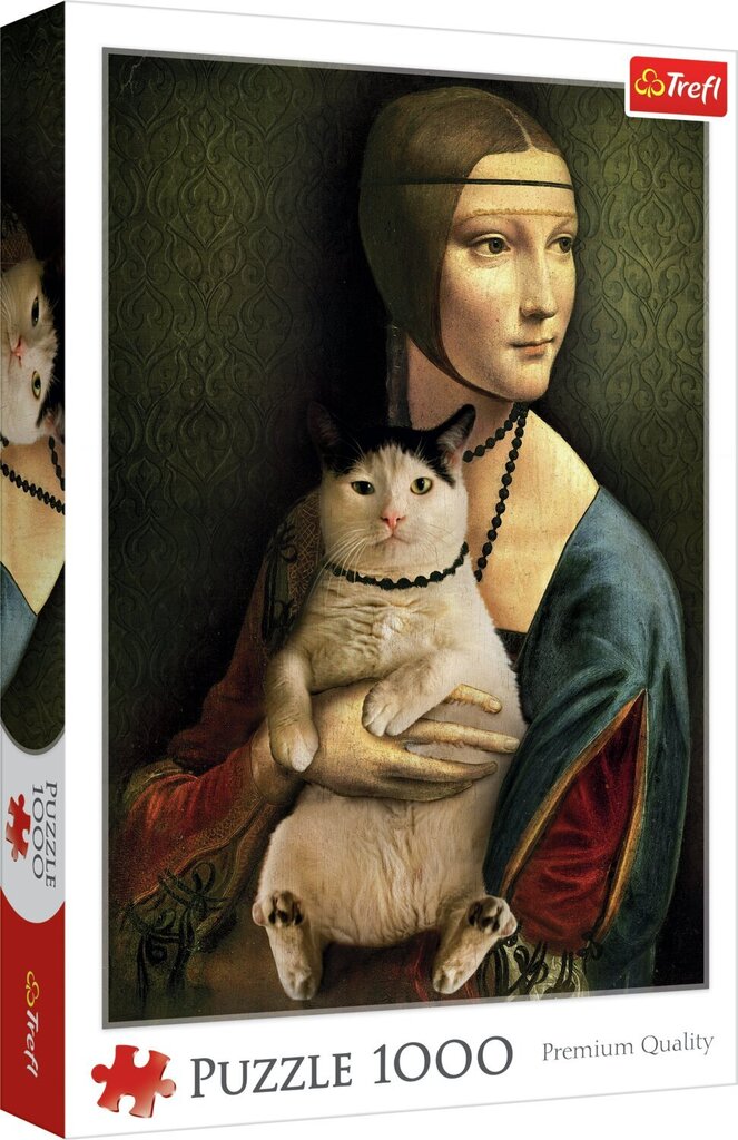 Dėlionė Trefl Ponia su kate, 1000 d. цена и информация | Dėlionės (puzzle) | pigu.lt