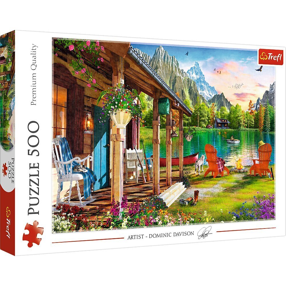 Dėlionė Trefl Namas kalnuose, 500 d. kaina ir informacija | Dėlionės (puzzle) | pigu.lt