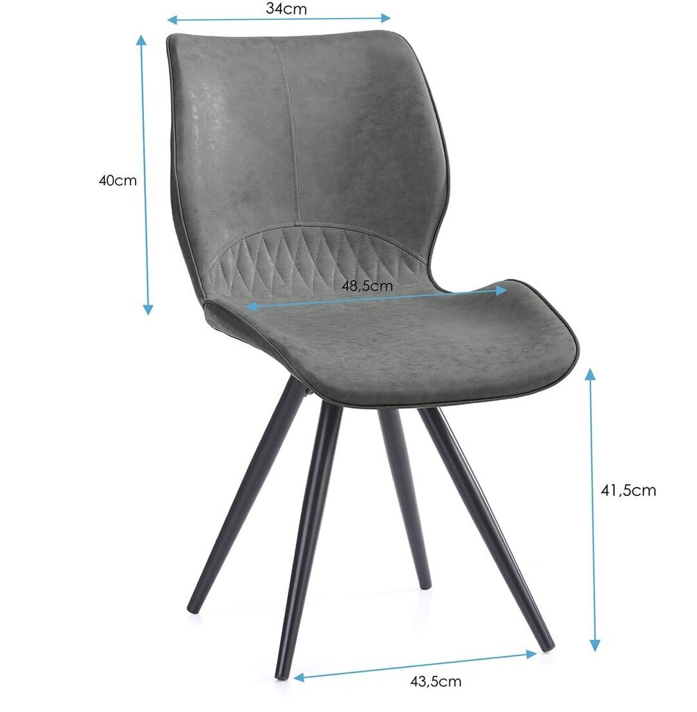 Homede Horsal kėdė, smėlio spalvos kaina ir informacija | Virtuvės ir valgomojo kėdės | pigu.lt