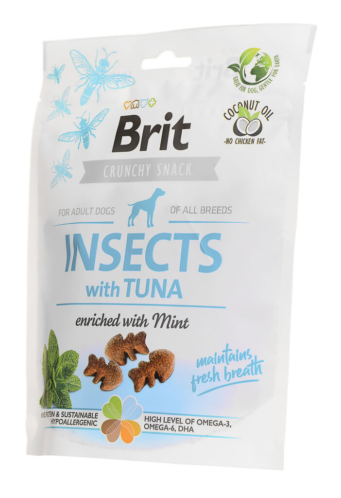 Brit Care Dog su vabzdžiais ir tunu, 200 g kaina ir informacija | Skanėstai šunims | pigu.lt