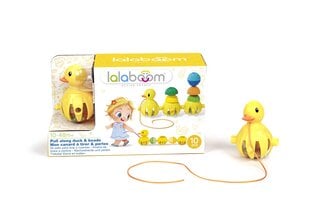 Набор развивающих бусин Lalaboom Pull Along Duck, 10 шт., BL330 цена и информация | Игрушки для малышей | pigu.lt