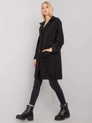 черное пальто с карманами polli och bella цена и информация | Женские пальто | pigu.lt