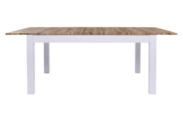 Išskleidžiamas stalas BRW Holten, baltas/rudas kaina ir informacija | Virtuvės ir valgomojo stalai, staliukai | pigu.lt
