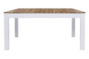 Раскладной стол BRW Holten, белый/коричневый цена и информация | Кухонные и обеденные столы | pigu.lt