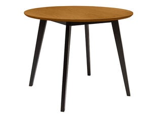 Обеденный стол BRW Keila NK, коричневый/черный цена и информация | Кухонные и обеденные столы | pigu.lt