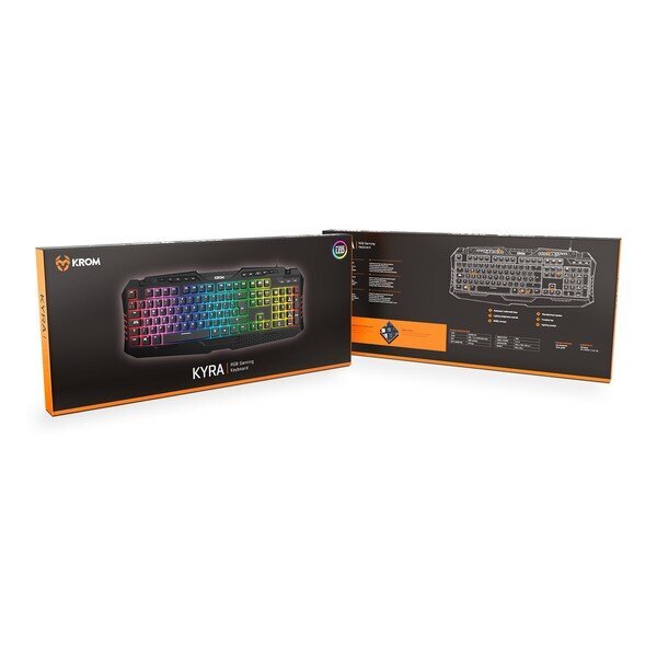 Krom Kyra RGB USB kaina ir informacija | Klaviatūros | pigu.lt