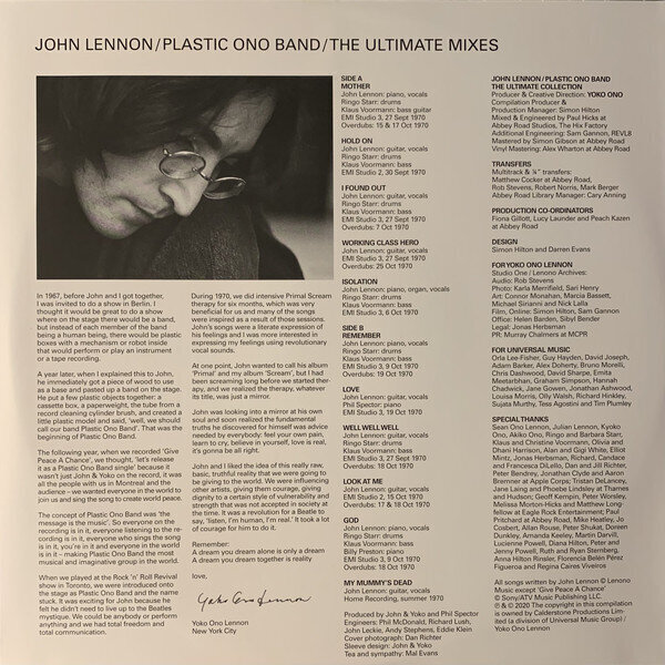 Vinilo plokštelė John Lennon - John Lennon / Plastic Ono Band, 2LP, Deluxe Edition, 12" vinyl record kaina ir informacija | Vinilinės plokštelės, CD, DVD | pigu.lt