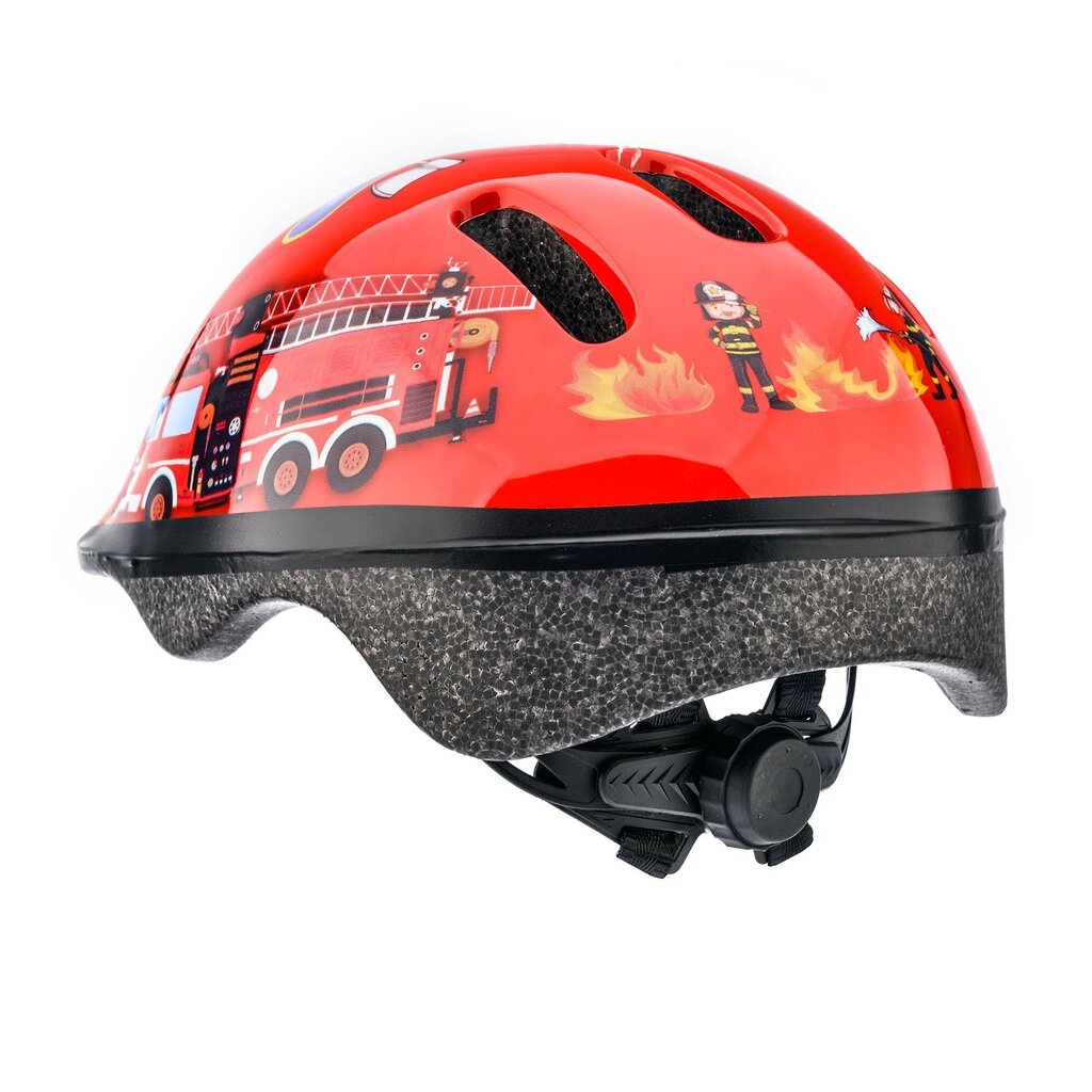 Vaikiškas dviratininko šalmas Meteor KS06 Firetracker, raudonas kaina ir informacija | Šalmai | pigu.lt