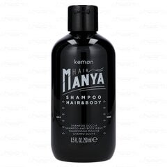 Plaukų ir kūno šampūnas Kemon Hair Manya, 250 ml kaina ir informacija | Šampūnai | pigu.lt