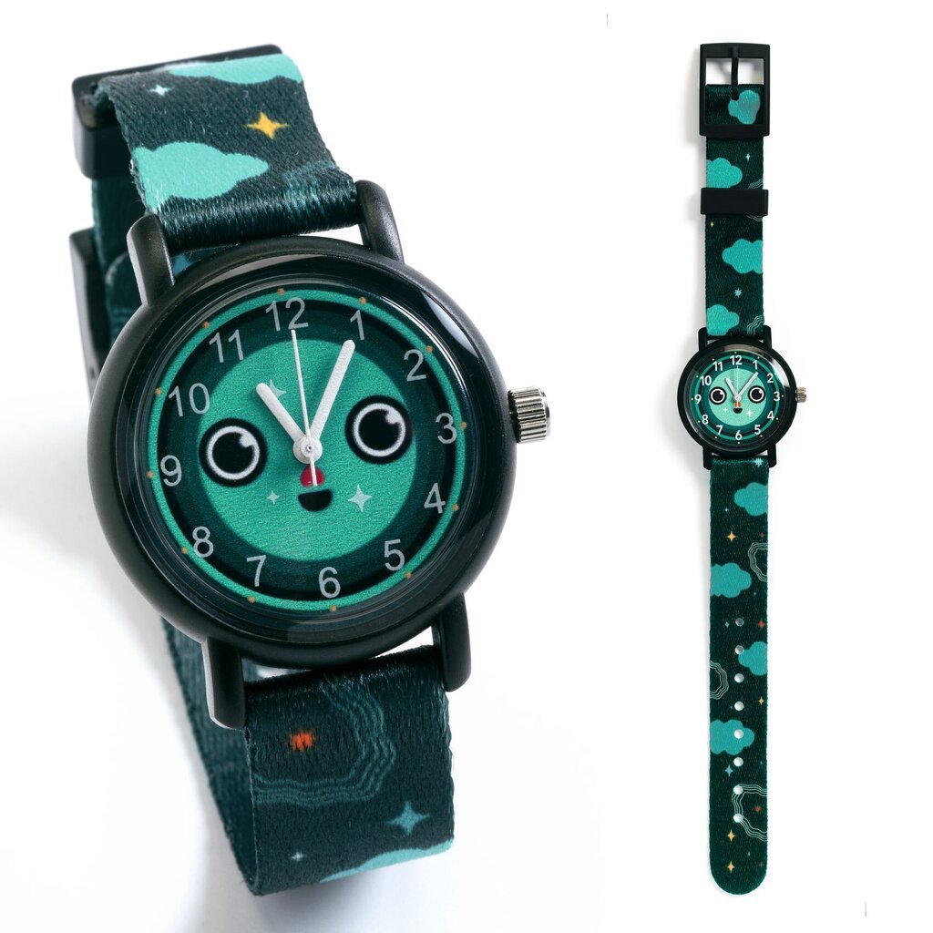 Vaikiškas laikrodis - Naktis, DJECO DD00432 kaina ir informacija | Aksesuarai vaikams | pigu.lt