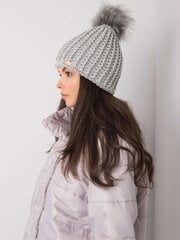 Kepurė moterims, pilka One size цена и информация | Женские шапки | pigu.lt