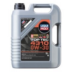 Моторное масло Liqui moly top tec 4310 0W-30 5L цена и информация | Liqui-Moly Автотовары | pigu.lt