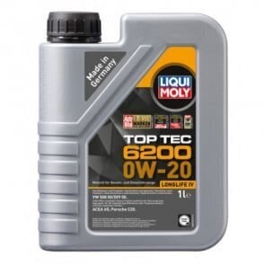 Liqui Moly TOP TEC 6200 0W-20 variklio alyva, 1L kaina ir informacija | Variklinės alyvos | pigu.lt