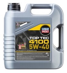 Моторное масло Liqui moly top tec 4100 5W-40 4L цена и информация | Моторные масла | pigu.lt