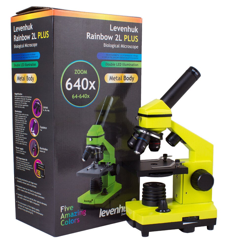 Levenhuk Rainbow 2L PLUS kaina ir informacija | Teleskopai ir mikroskopai | pigu.lt