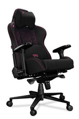 Компьютерное кресло Yumisu 2050 для игроков, тканевая обивка, черно-розовое цена и информация | Офисные кресла | pigu.lt