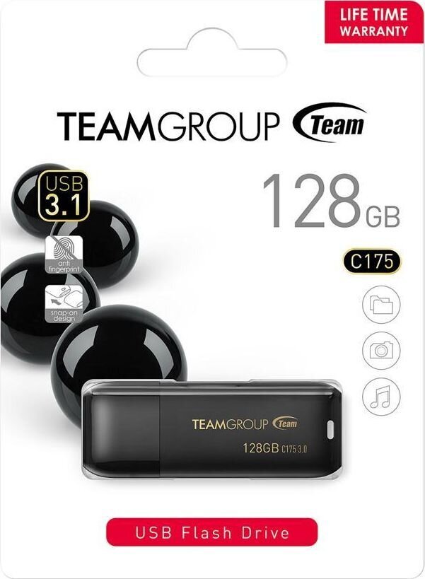 Team Group C175, 128 GB, USB A 3.2 Gen цена и информация | USB laikmenos | pigu.lt