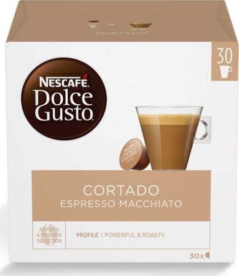 NESCAFE Dolce Gusto Cortado Espresso Macchiato 30 vnt. Kava kapsulėse цена и информация | Kava, kakava | pigu.lt