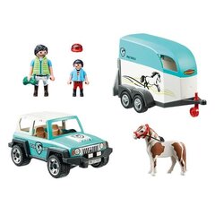 70511 PLAYMOBIL® Country, Automobilis su ponių prekaba kaina ir informacija | Konstruktoriai ir kaladėlės | pigu.lt