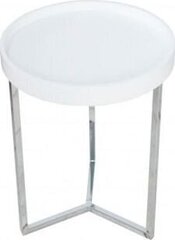 Staliukas Invicta Modular 40, baltas, chromuotas pagrindas kaina ir informacija | Kavos staliukai | pigu.lt