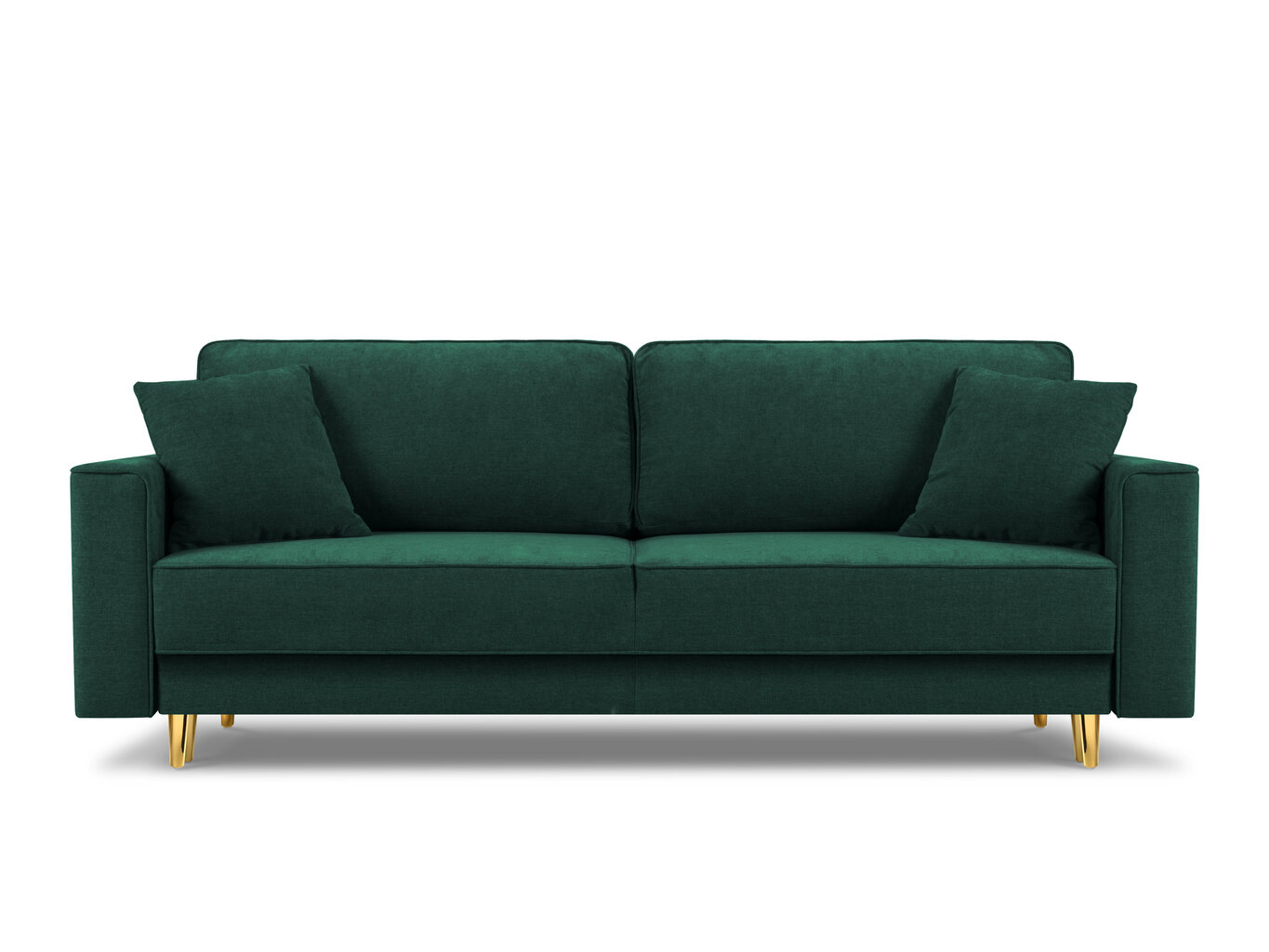 Sofa Cosmopolitan Design Fano, žalios/auksinės spalvos kaina ir informacija | Sofos | pigu.lt