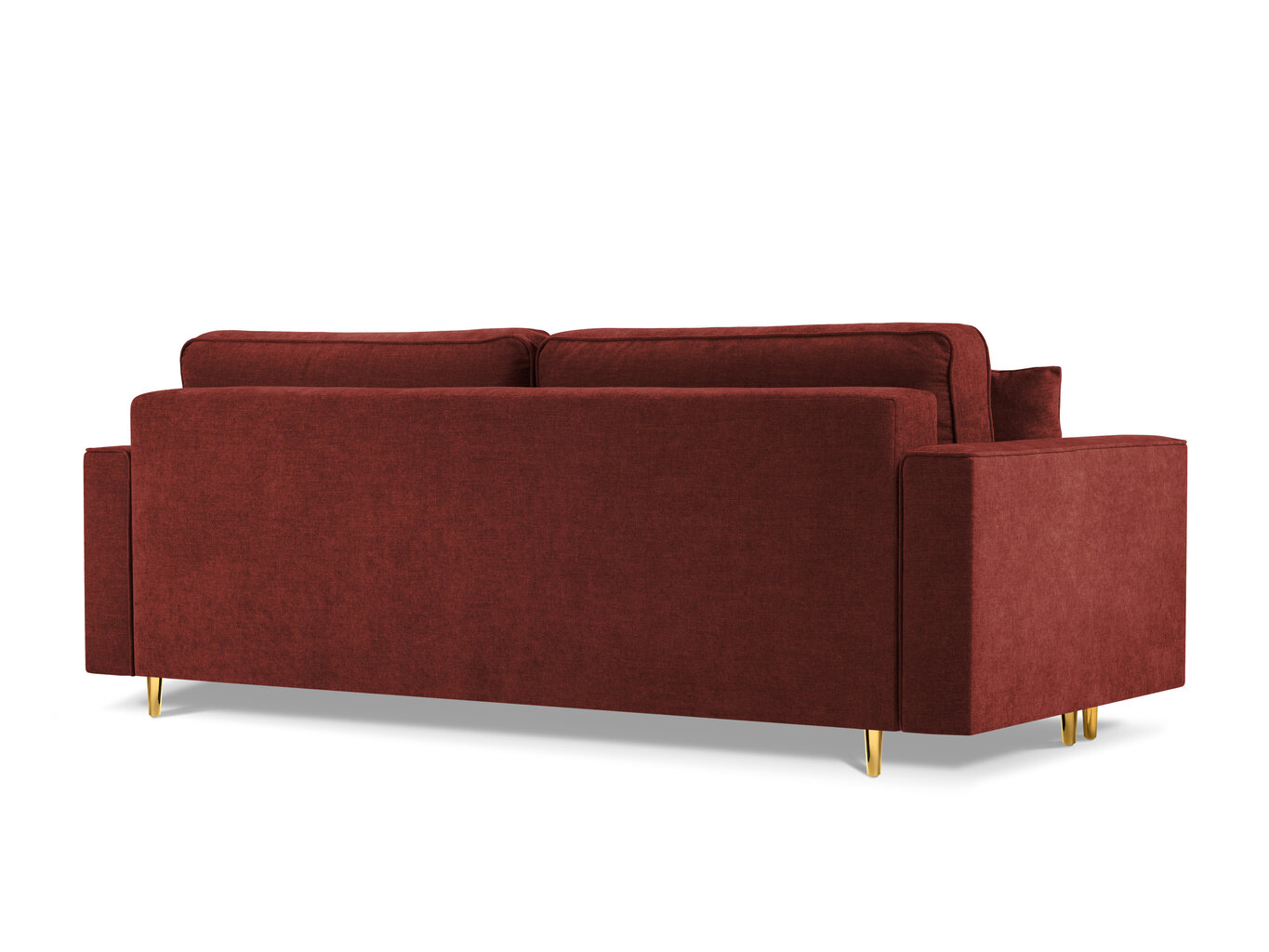 Sofa Cosmopolitan Design Fano, raudonos/auksinės spalvos цена и информация | Sofos | pigu.lt