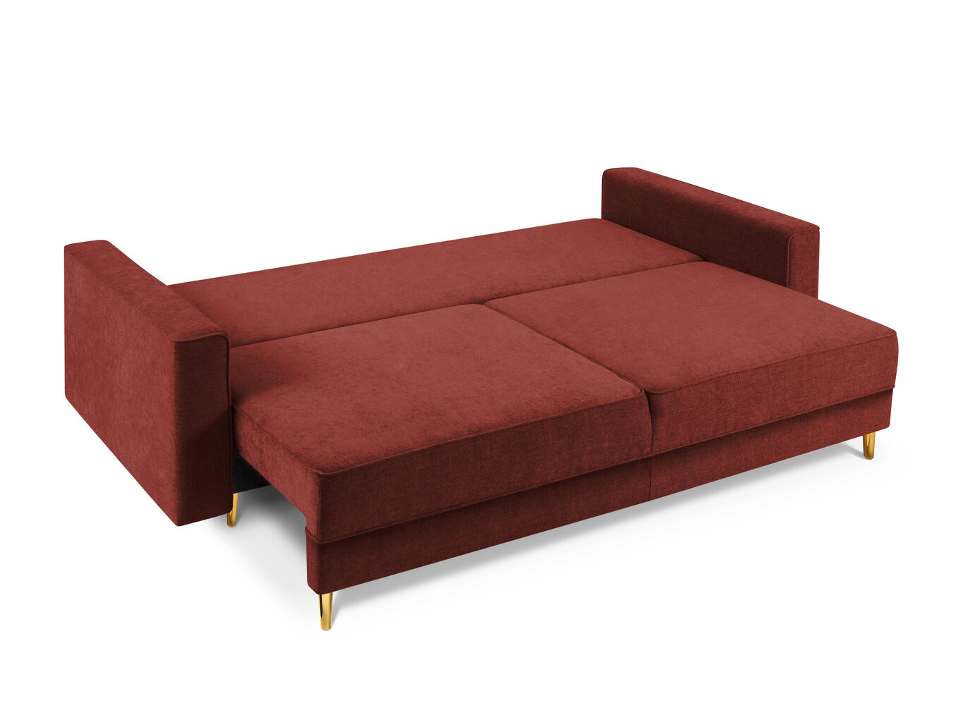Sofa Cosmopolitan Design Fano, raudonos/auksinės spalvos kaina ir informacija | Sofos | pigu.lt