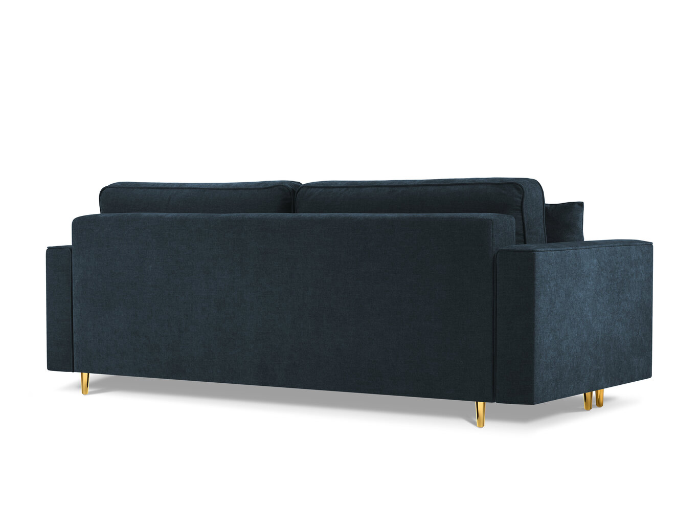 Sofa Cosmopolitan Design Fano, mėlynos/auksinės spalvos kaina ir informacija | Sofos | pigu.lt