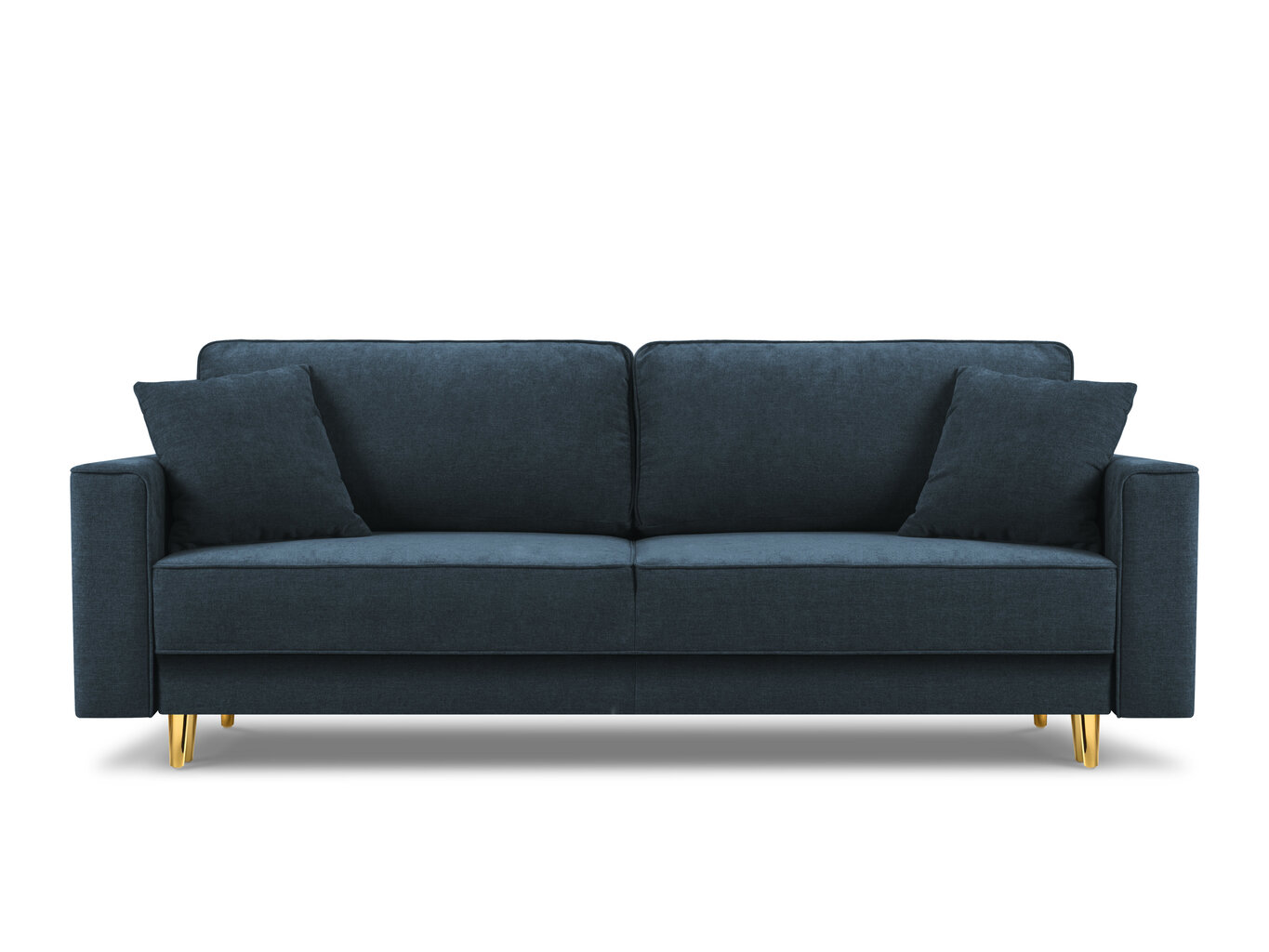 Sofa Cosmopolitan Design Fano, mėlynos/auksinės spalvos kaina ir informacija | Sofos | pigu.lt