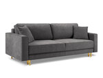 Sofa Cosmopolitan Design Fano, pilkos/auksinės spalvos