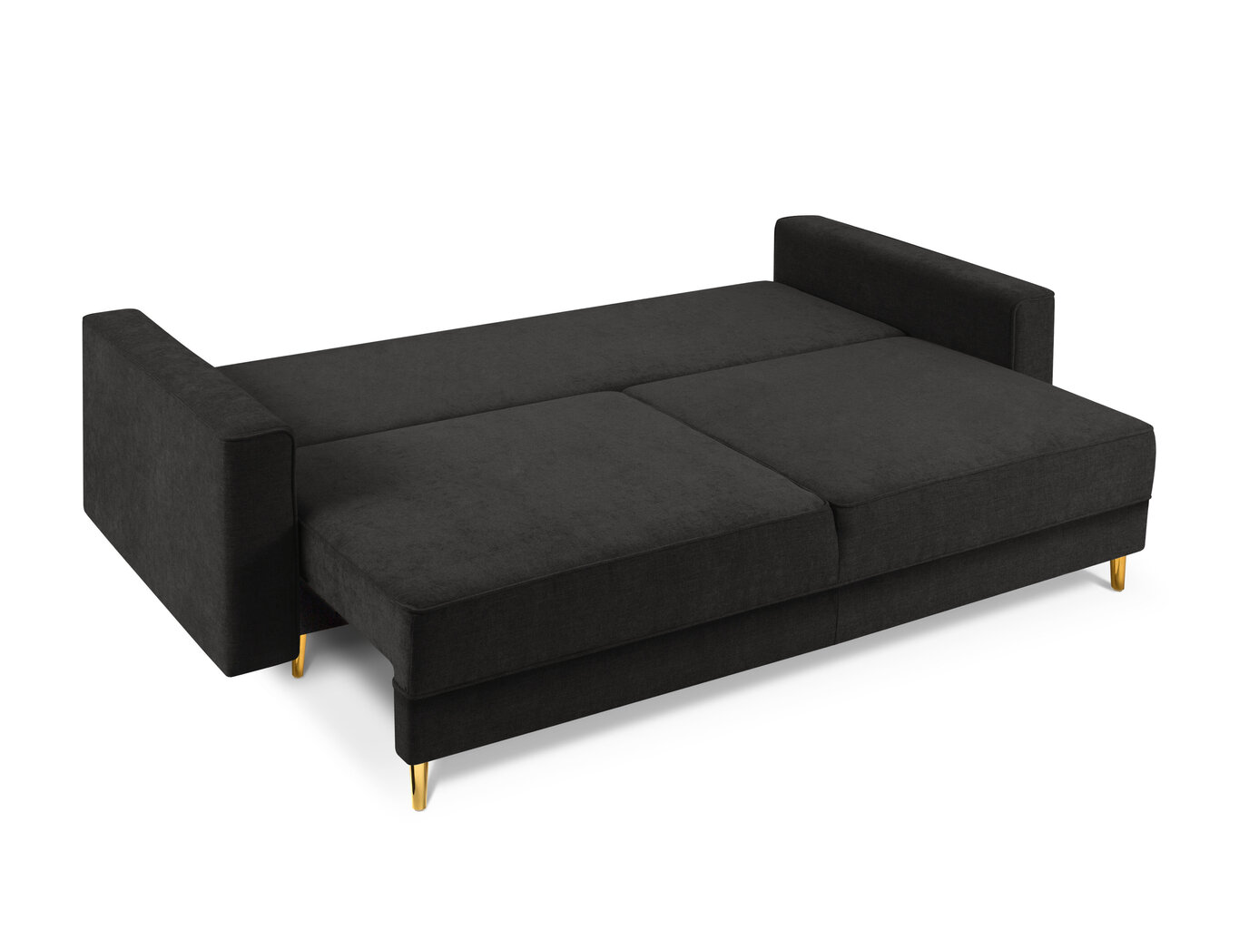 Sofa Cosmopolitan Design Fano, juodos/auksinės spalvos kaina ir informacija | Sofos | pigu.lt