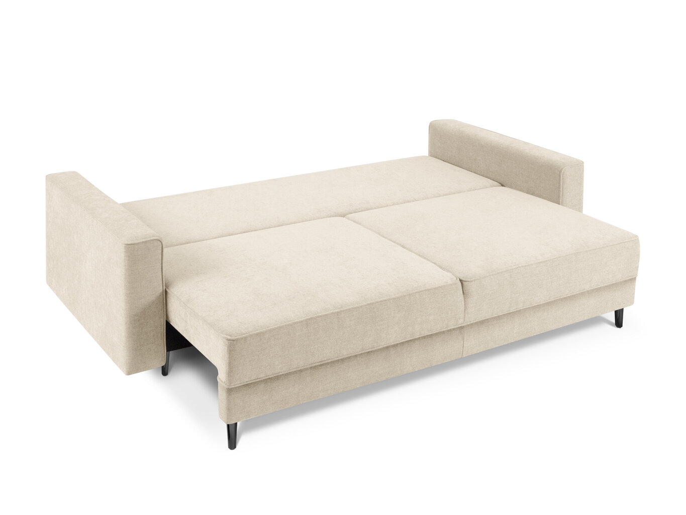 Sofa Cosmopolitan Design Fano, smėlio/juodos spalvos kaina ir informacija | Sofos | pigu.lt