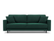 Sofa Cosmopolitan Design Fano, žalia/juoda kaina ir informacija | Sofos | pigu.lt