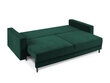 Sofa Cosmopolitan Design Fano, žalia/juoda kaina ir informacija | Sofos | pigu.lt