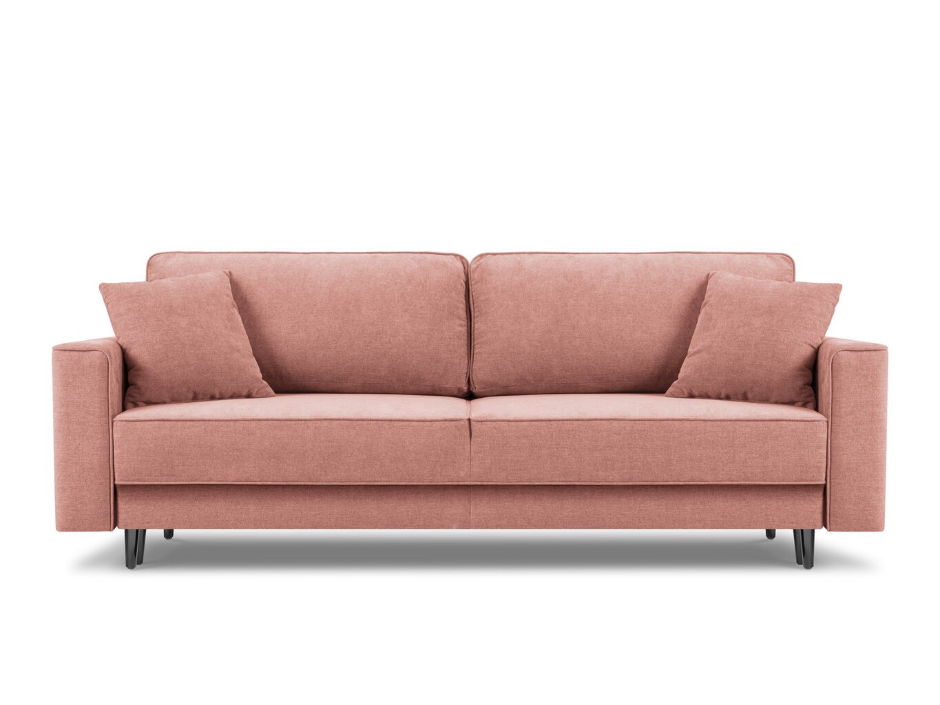 Sofa Cosmopolitan Design Fano, rožinė/juoda kaina ir informacija | Sofos | pigu.lt