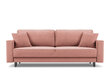 Sofa Cosmopolitan Design Fano, rožinė/juoda kaina ir informacija | Sofos | pigu.lt